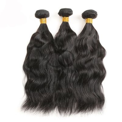 Un bon prix. Naturel Noir Naturel Wave Remy Boucles de cheveux humains Coiffure en tissage Bouquets Brésiliens Bouquet Offres en ligne