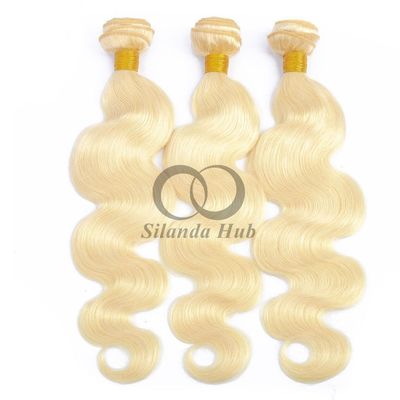 Un bon prix. # 613 Blanchissante Blonde Body Wave Remy Boucles de cheveux humains cousues en tissage Boucles de paquets brésiliennes en ligne