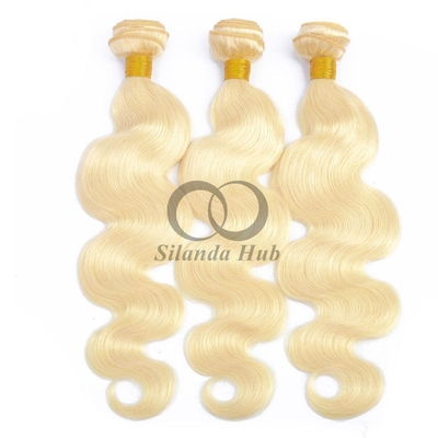 Good price #613 Bleached Blonde Body Wave Remy Human Hair Bundles Sew In Weave Bundles Brazilian Bundle Deals online