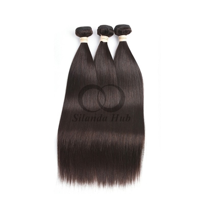 Good price #2 Dark Brown Straight Remy Human Hair Bundles Sew In Weave Bundles Brazilian Bundle Deals online