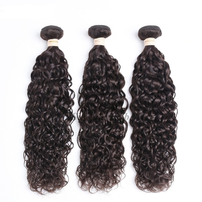 Good price #2 Dark Brown Water Wave Remy Human Hair Bundles Sew In Weave Bundles Brazilian Bundle Deals online