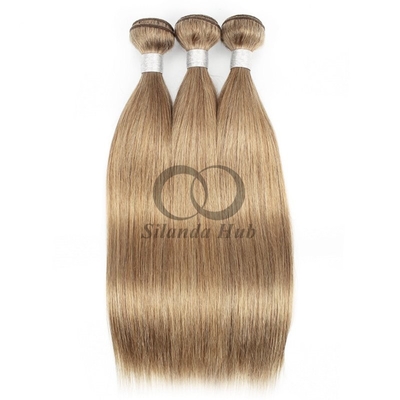 Good price #8 Ash Brown Straight Remy Human Hair Bundles Sew In Weave Bundles Brazilian Bundle Deals online