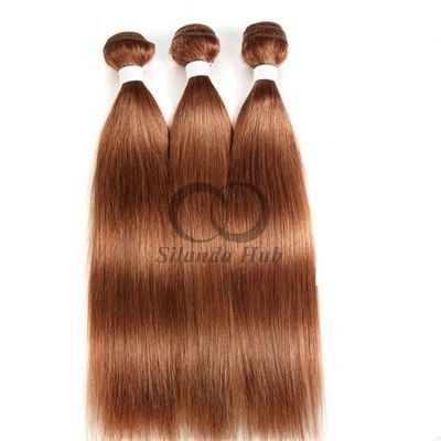 Un bon prix. #30 Médium Auburn Straight Remy Boucles de cheveux humains cousue en tissage Boucles de paquets Brésiliennes en ligne