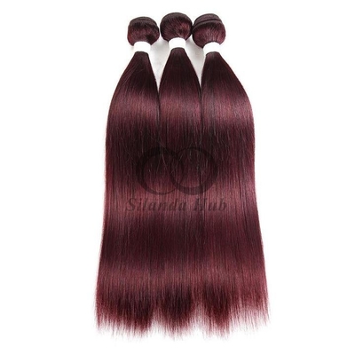 Good price #99J Dark Wine Straight Remy Human Hair Bundles Sew In Weave Bundles Brazilian Bundle Deals online