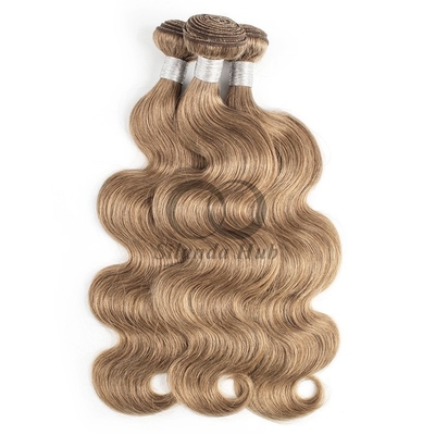 #8 Ash Brown Body Wave Remy Human Hair Bundles Sew In Weave Bundles Brazilian Bundle Deals
