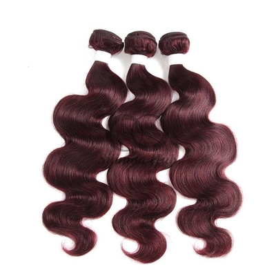 #99J Dark Wine Body Wave Remy Human Hair Bundles Sew In Weave Bundles Brazilian Bundle Deals
