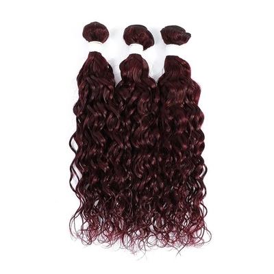 #99J Dark Wine Water Wave Remy Human Hair Bundles Sew In Weave Bundles Brazilian Bundle Deals