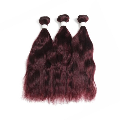 #99J Dark Wine Natural Wave Remy Human Hair Bundles Sew In Weave Bundles Brazilian Bundle Deals