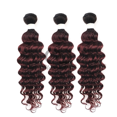 Good price #T1B/99J Deep Wave Remy Human Hair Bundles Sew In Weave Bundles Brazilian Bundle Deals online