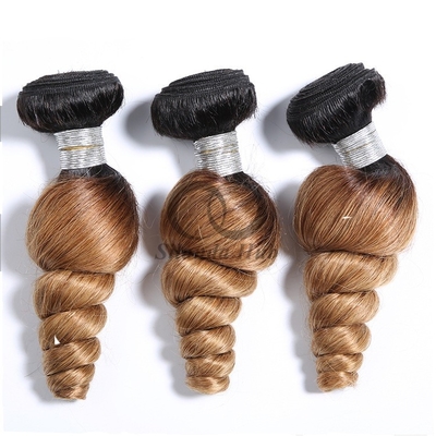 Good price #T1B/27 Loose Wave Remy Human Hair Bundles Sew In Weave Bundles Brazilian Bundle Deals online