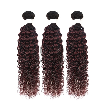 Good price #T1B/99J Kinky Curly Remy Human Hair Bundles Sew In Weave Bundles Brazilian Bundle Deals online