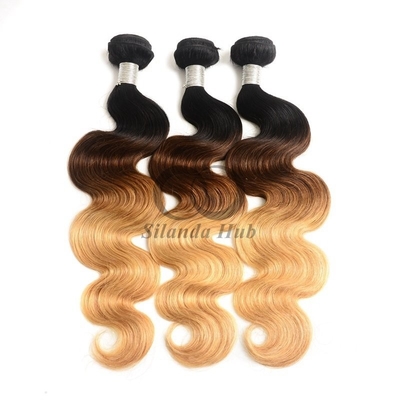 Good price #T1B/4/27 Body Wave Remy Human Hair Bundles Sew In Weave Bundles Brazilian Bundle Deals online