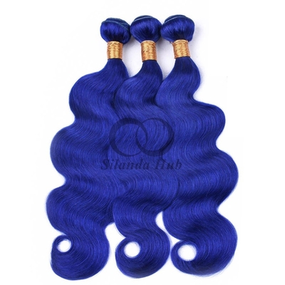 Good price Blue Body Wave Remy Human Hair Bundles Sew In Weave Bundles Brazilian Bundle Deals online