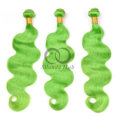 Un bon prix. Vague de corps vert Remy Boucles de cheveux humains Coudre dans les boucles de tissage Brésilienne Boucle d'offres en ligne