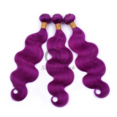 Good price Purple Body Wave Remy Human Hair Bundles Sew In Weave Bundles Brazilian Bundle Deals online