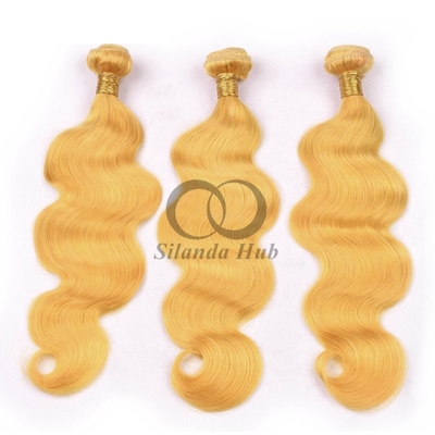 Good price Yellow Body Wave Remy Human Hair Bundles Sew In Weave Bundles Brazilian Bundle Deals online