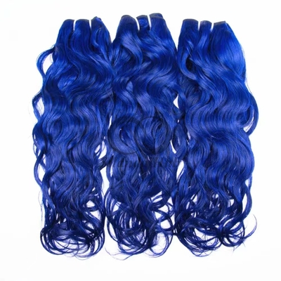 Blue Water Wave Remy Human Hair Bundles Sew In Weave Bundles Brazilian Bundle Deals