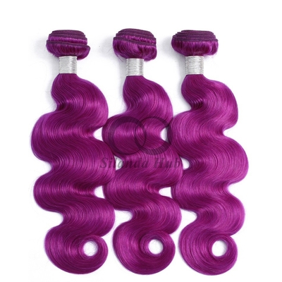 Good price Purple Body Wave Remy Human Hair Bundles Sew In Weave Bundles Brazilian Bundle Deals online