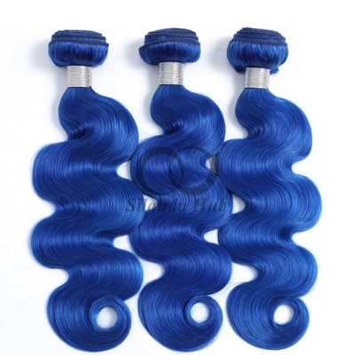 Good price Blue Body Wave Remy Human Hair Bundles Sew In Weave Bundles Brazilian Bundle Deals online