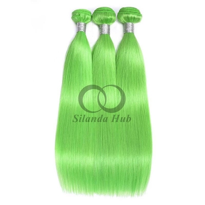 Good price Green Straight Remy Human Hair Bundles Sew In Weave Bundles Brazilian Bundle Deals online