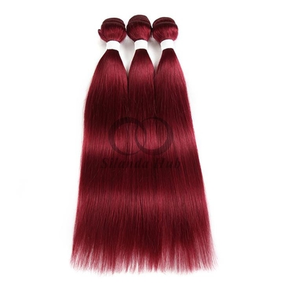 Good price Burgundy Straight Remy Human Hair Bundles Sew In Weave Bundles Brazilian Bundle Deals online