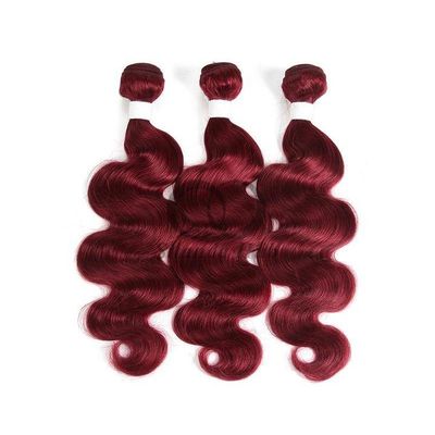 Un bon prix. Bourgogne Body Wave Remy Boucles de cheveux humains Coiffure en tissage Boucles Brésiliennes Boucle Offres en ligne