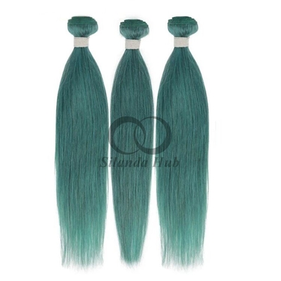 Good price Green Straight Remy Human Hair Bundles Sew In Weave Bundles Brazilian Bundle Deals online