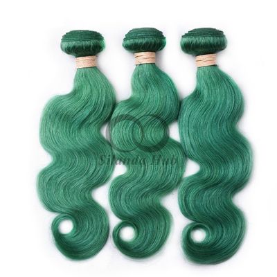 Un bon prix. Vague de corps vert Remy Boucles de cheveux humains Coudre dans les boucles de tissage Brésilienne Boucle d'offres en ligne