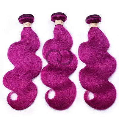 Good price Purple Body Wave Remy Human Hair Bundles Sew In Weave Bundles Brazilian Bundle Deals online
