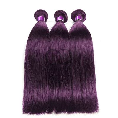 Un bon prix. Des paquets de cheveux humains purple et droit Rémy, cousu en tissus, des paquets de paquets brésiliens en ligne