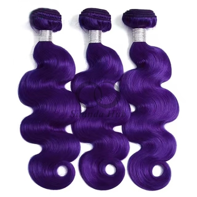 Good price Purple Body Wave Remy Human Hair Bundles Sew In Weave Bundles Brazilian Bundle Deals online