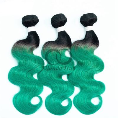 #T1B/Green Body Wave Remy Human Hair Bundles Sew In Weave Bundles Brazilian Bundle Deals