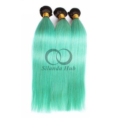 سعر جيد #T1B/Green Straight Remy حزمة شعر بشري خياطة في حزمة النسيج الانترنت