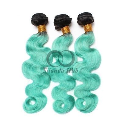 Un bon prix. #T1B/Green Body Wave Remy Boucles de cheveux humains cousues en tissus Boucles de paquets brésiliennes en ligne