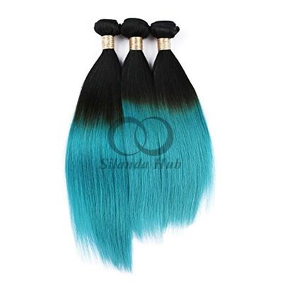 Un buen precio. #T1B/Blue Straight Remy Hacer paquetes de cabello humano Coser en tejido paquetes paquetes brasileños en línea