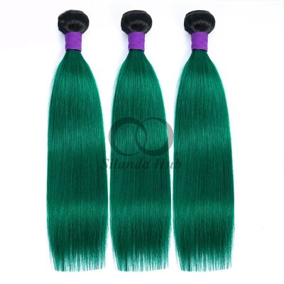 سعر جيد #T1B/Green Straight Remy حزمة شعر بشري خياطة في حزمة النسيج الانترنت