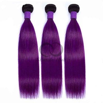 سعر جيد #T1B/Purple Straight Remy حزمة شعر بشري خياطة في حزمة النسيج الانترنت