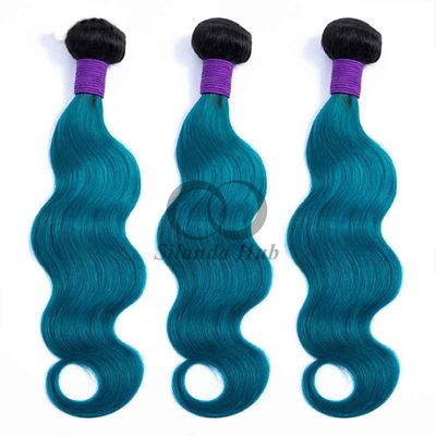 Un buen precio. #T1B/Blue Body Wave Remy Hacer paquetes de cabello humano Coser en tejido paquetes paquetes brasileños en línea