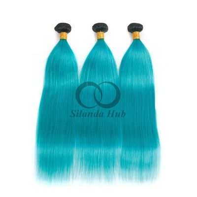 Un buen precio. #T1B/Blue Straight Remy Hacer paquetes de cabello humano Coser en tejido paquetes paquetes brasileños en línea