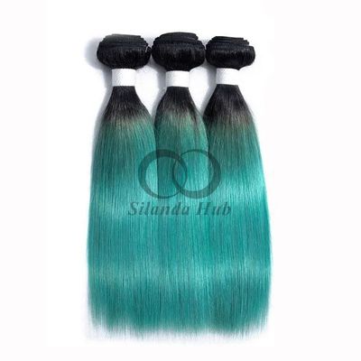 سعر جيد #T1B/Green Straight Remy حزمة شعر بشري خياطة في حزمة النسيج الانترنت