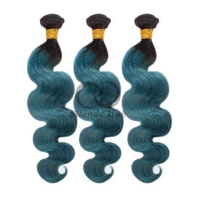 #T1B/Green Body Wave Remy Human Hair Bundles Sew In Weave Bundles Brazilian Bundle Deals