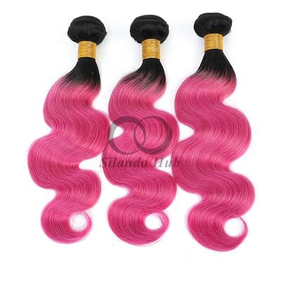 Un bon prix. #T1B/Corps rose vague Remy Boucles de cheveux humains cousues en tissus Boucles de paquets brésiliennes en ligne