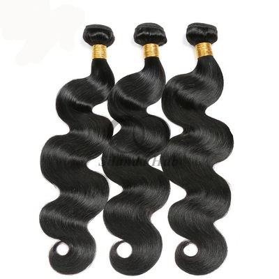 Good price Natural Black Body Wave Remy Human Hair Bundles Sew In Weave Bundles Brazilian Bundle Deals online