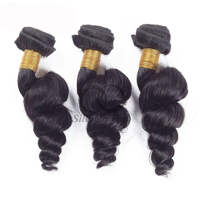 Good price Natural Black Loose Wave Remy Human Hair Bundles Sew In Weave Bundles Brazilian Bundle Deals online