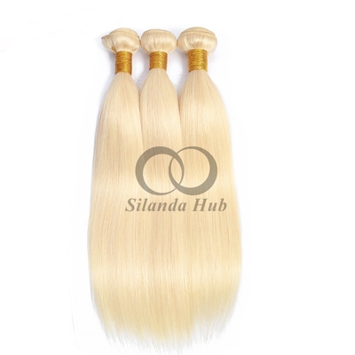 Good price #613 Bleached Blonde Straight Remy Human Hair Bundles Sew In Weave Bundles Brazilian Bundle Deals online