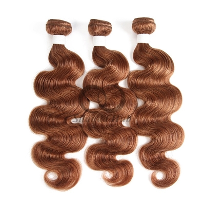 Good price #30 Medium Auburn Body Wave Remy Human Hair Bundles Sew In Weave Bundles Brazilian Bundle Deals online