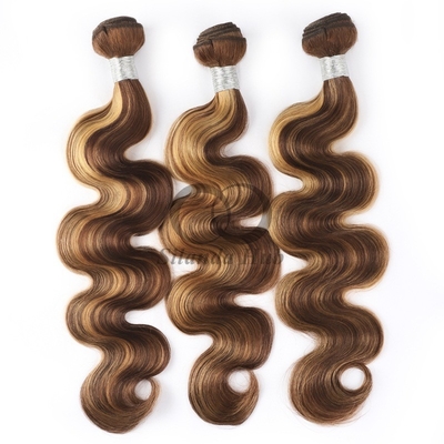 Good price #P4/27 Body Wave Remy Human Hair Bundles Sew In Weave Bundles Brazilian Bundle Deals online