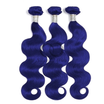 Good price Blue Body Wave Remy Human Hair Bundles Sew In Weave Bundles Brazilian Bundle Deals online