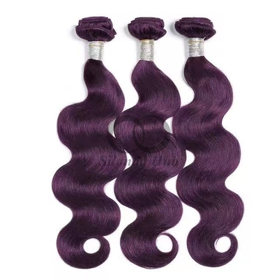 Good price Purple Body Wave Remy Human Hair Bundles Sew In Weave Bundles Brazilian Bundle Deals online
