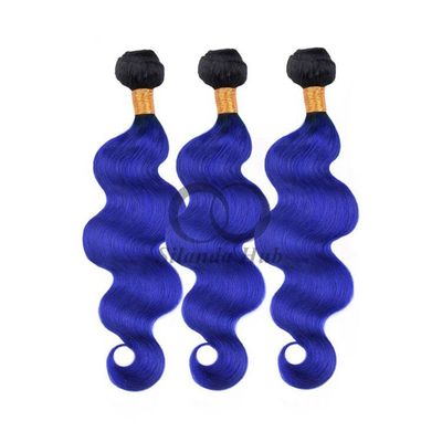 Good price #T1B/Blue Body Wave Remy Human Hair Bundles Sew In Weave Bundles Brazilian Bundle Deals online